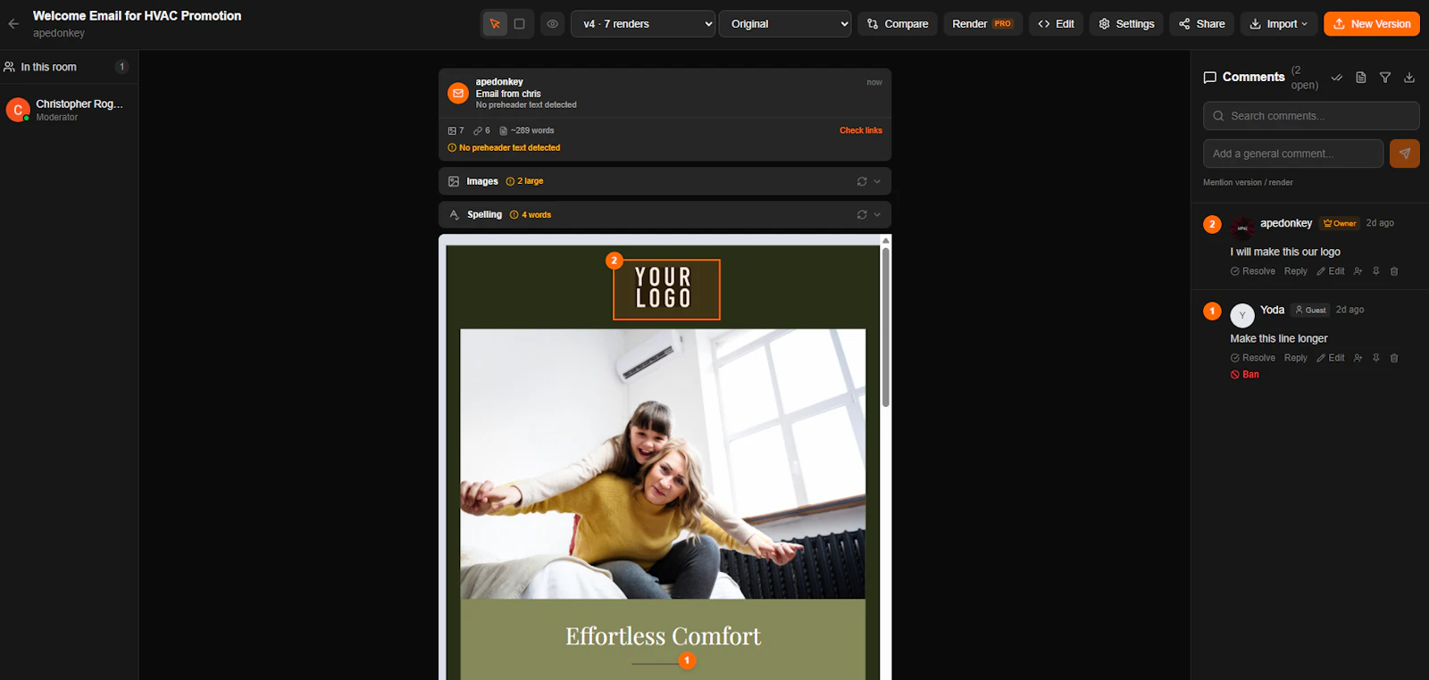 EmailQA screenshot 2