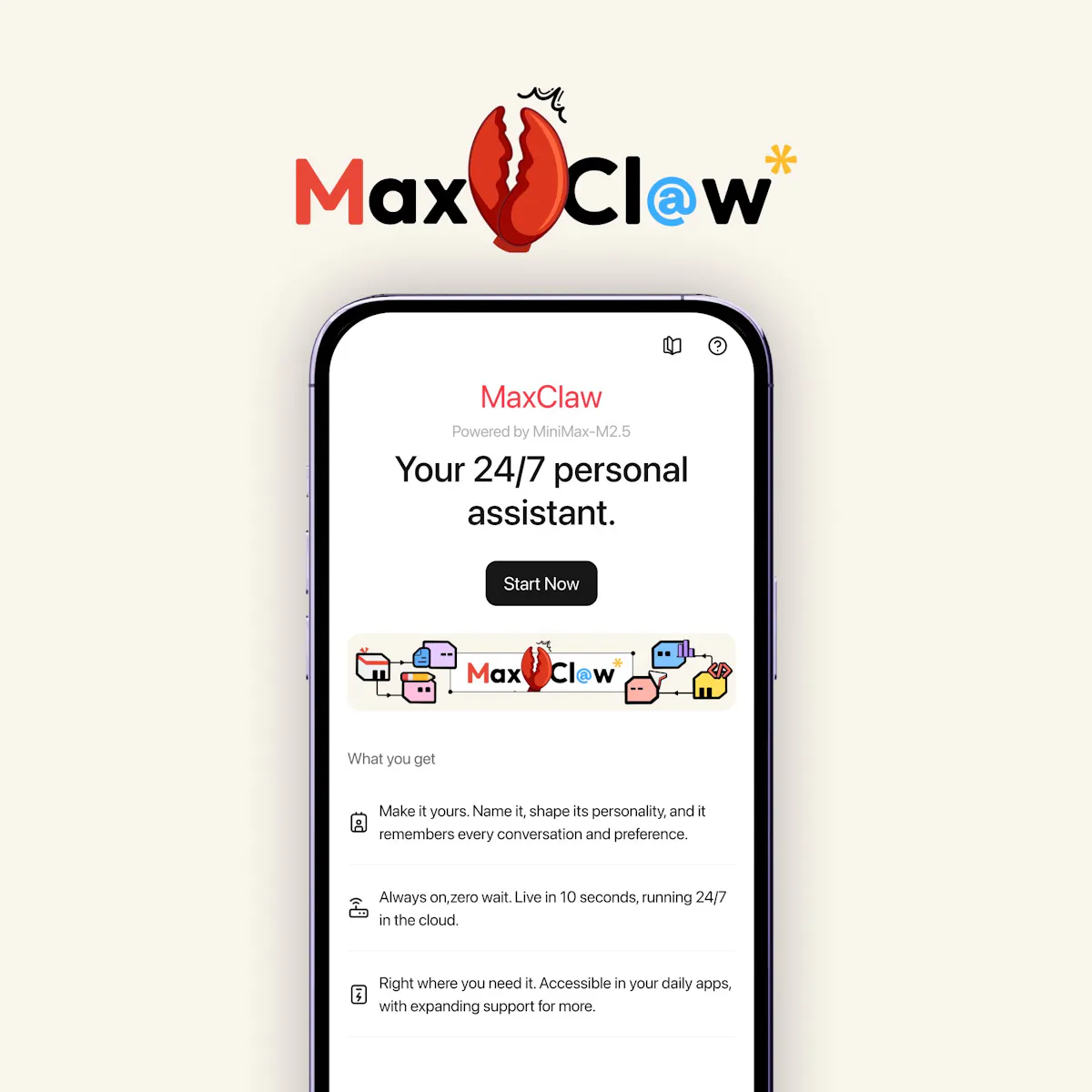 Maxclaw on Mobile
