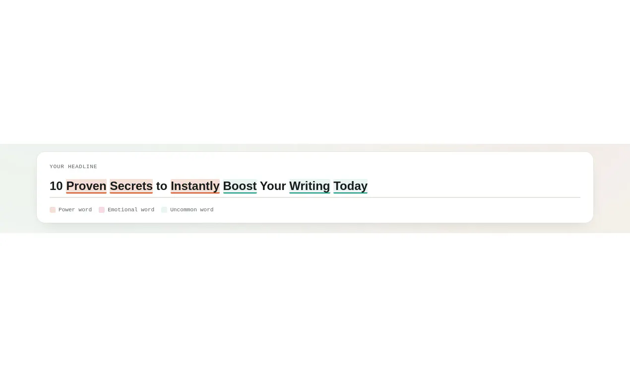 Hook — Headline & Title Analyzer gallery image