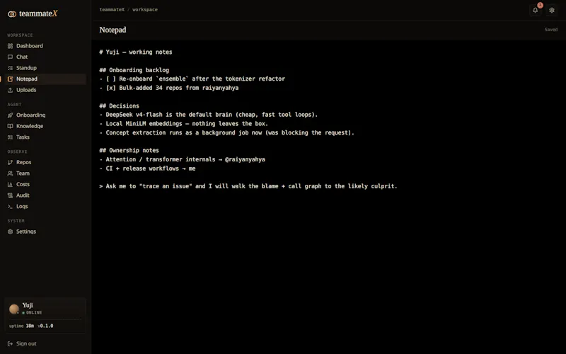 teammate X screenshot 5