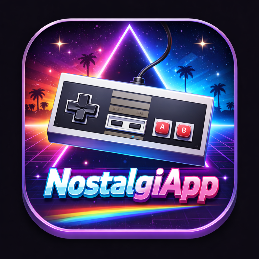 NostalgiApp - Product Hunt launch logo and brand identity