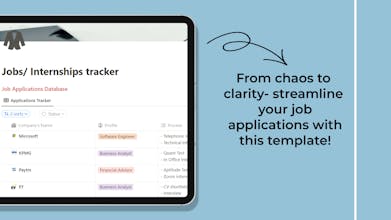 Notion Job Applications Tracker (Free) gallery image