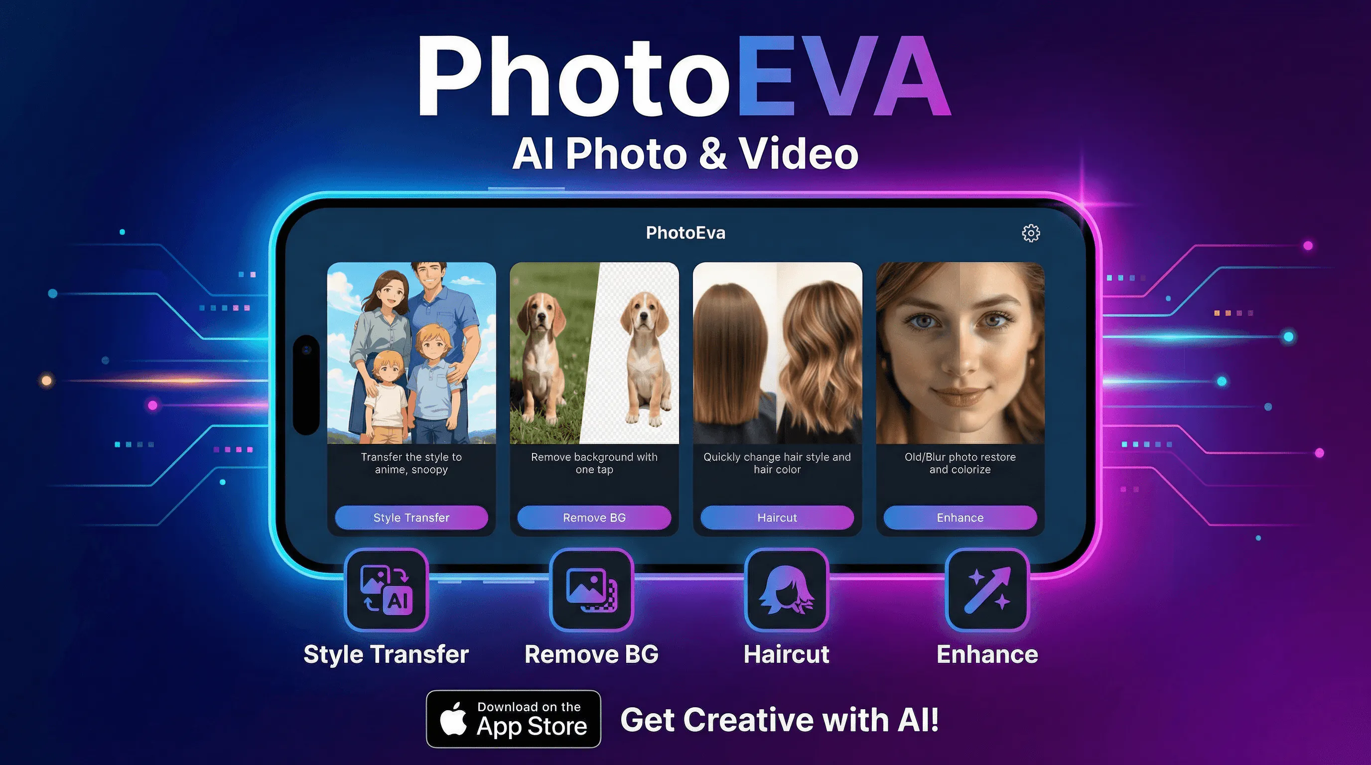 PhotoEva - AI Photo Editor & Enhancer gallery image