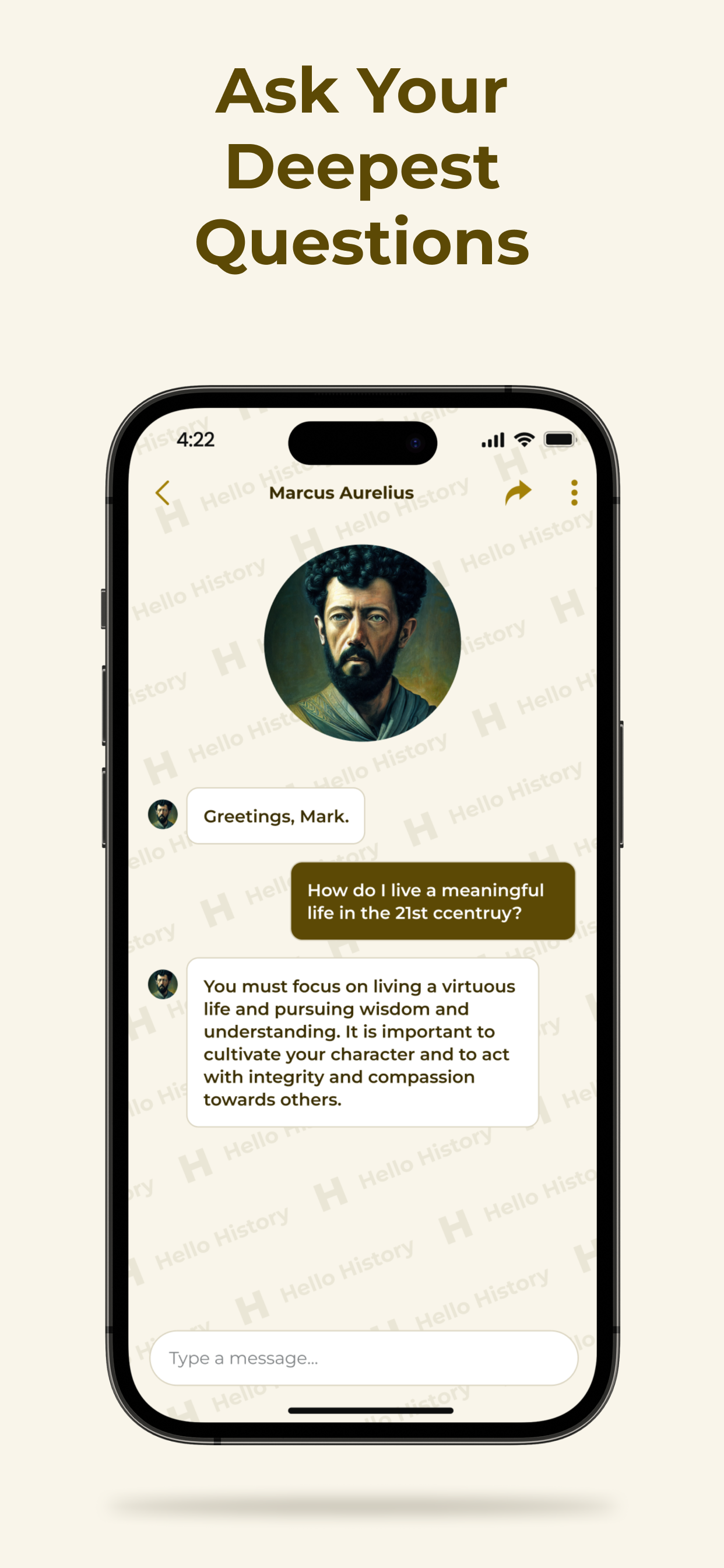 Hallo Geschichte: Ai Chatbot - Chat mit KI erzeugte historische Figuren Medien 4