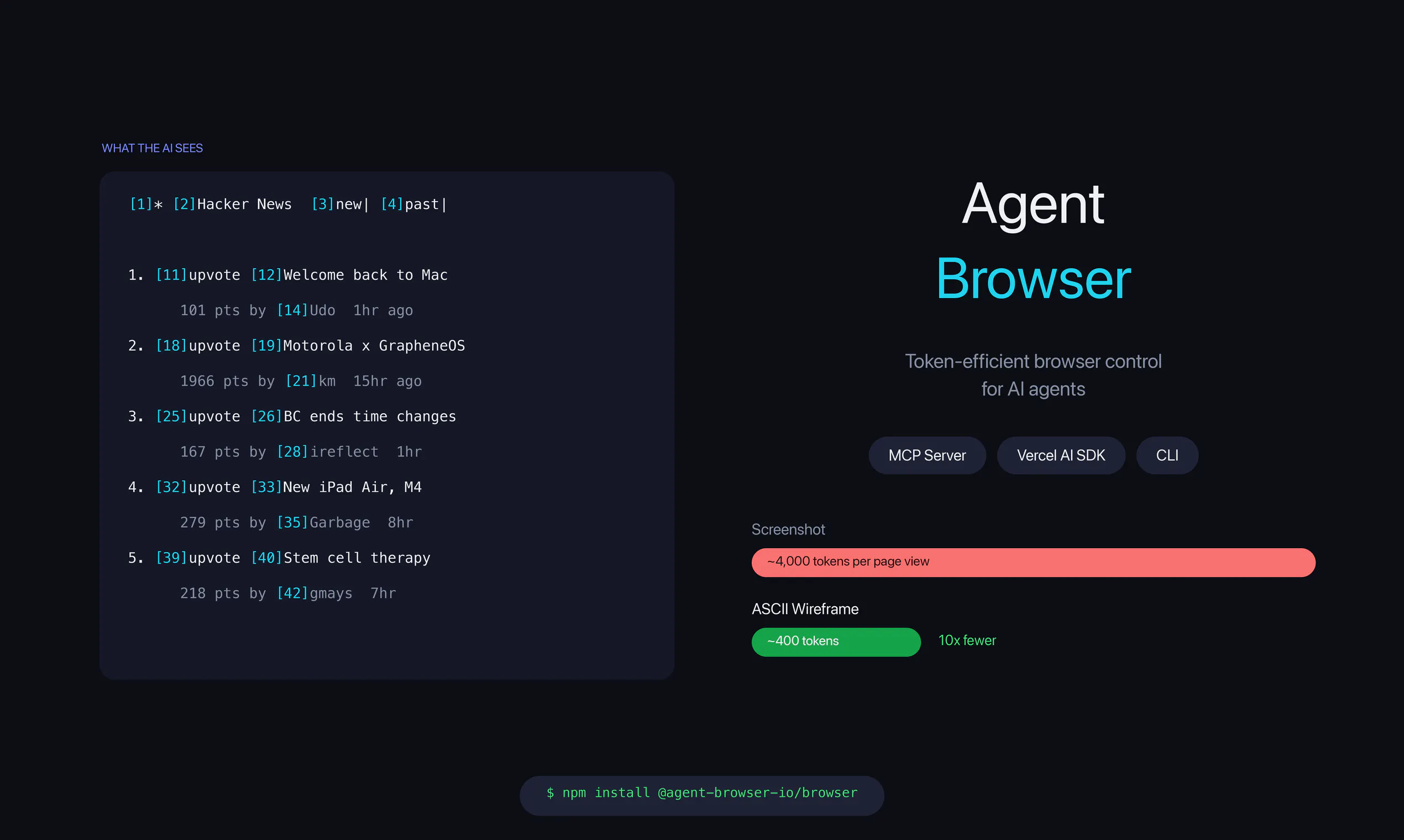 Agent Browser: Browser Agents that communicate using ASCII wireframes ...