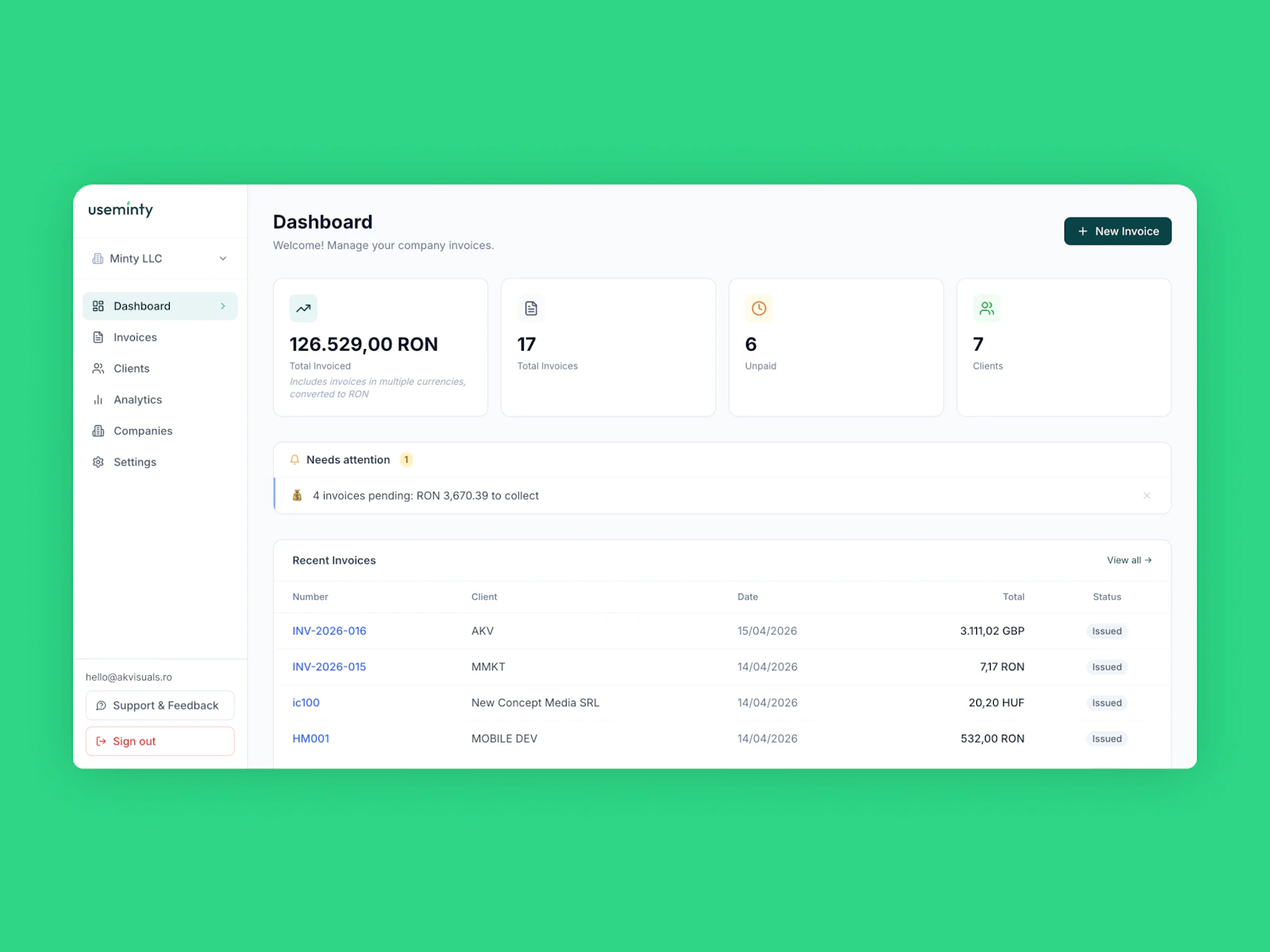 Useminty.app screenshot 3