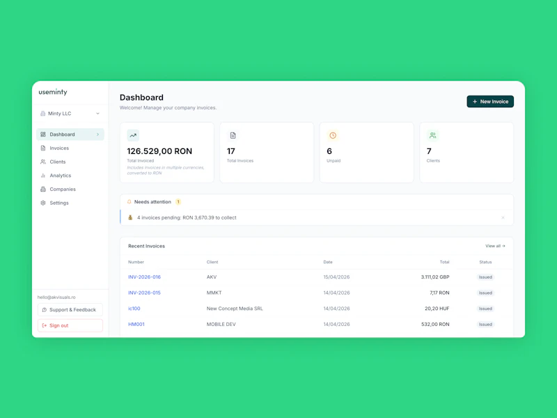Useminty.app screenshot 3