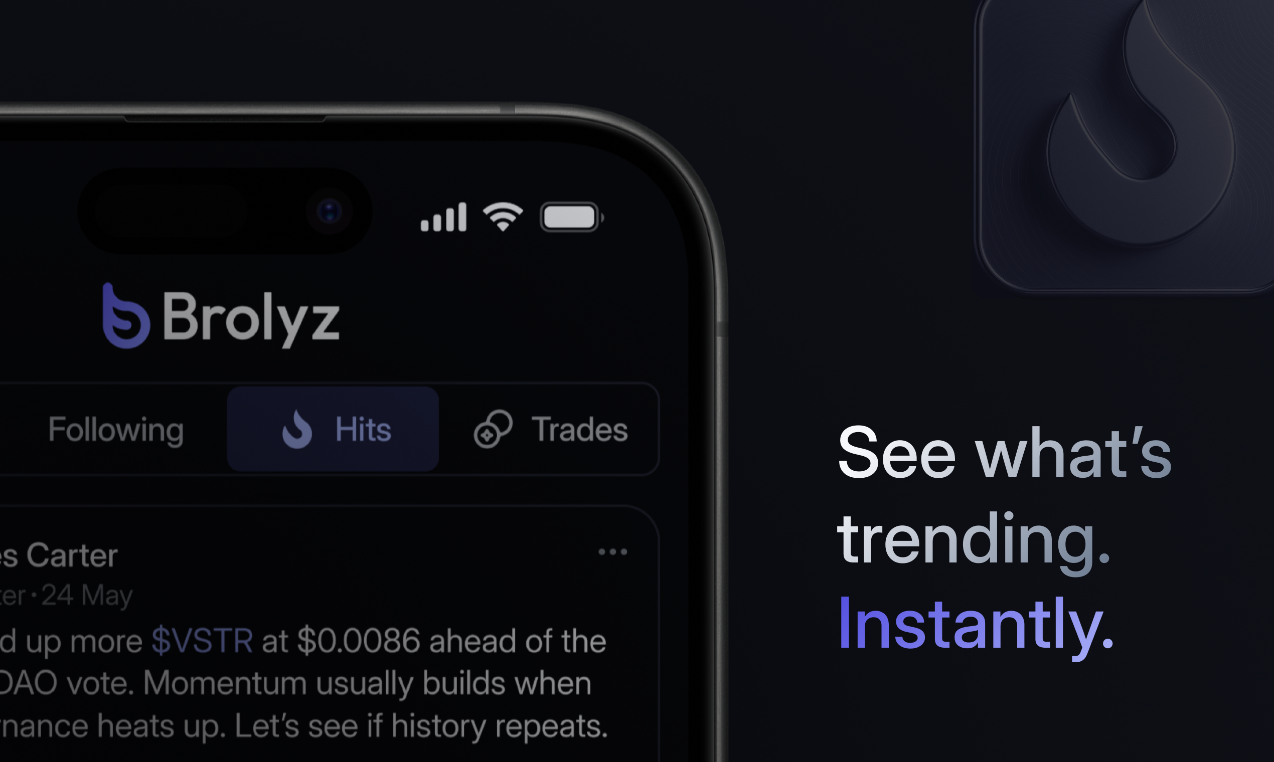 Brolyz: Financial Social Media Platform - Build your community. Share trades, insights, and portfolio media 4