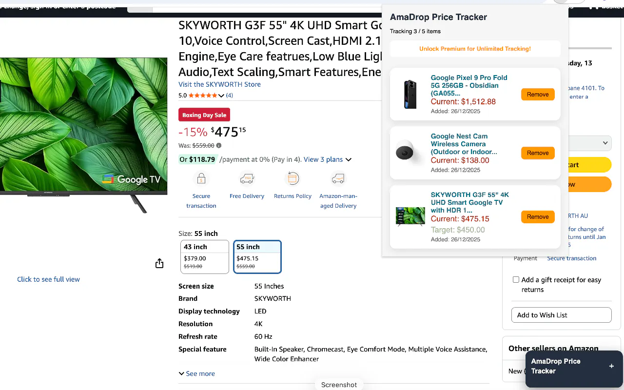 AmaDrop Price Tracker gallery image