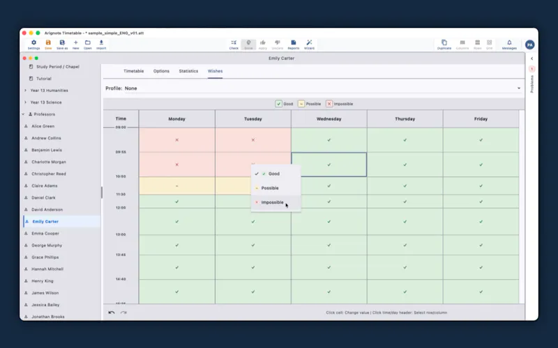 Arignote Timetable screenshot 1