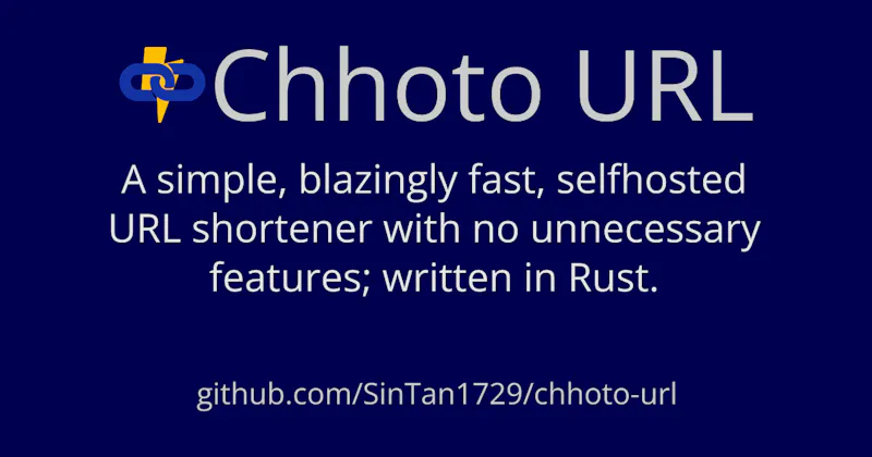 Chhoto URL screenshot 1