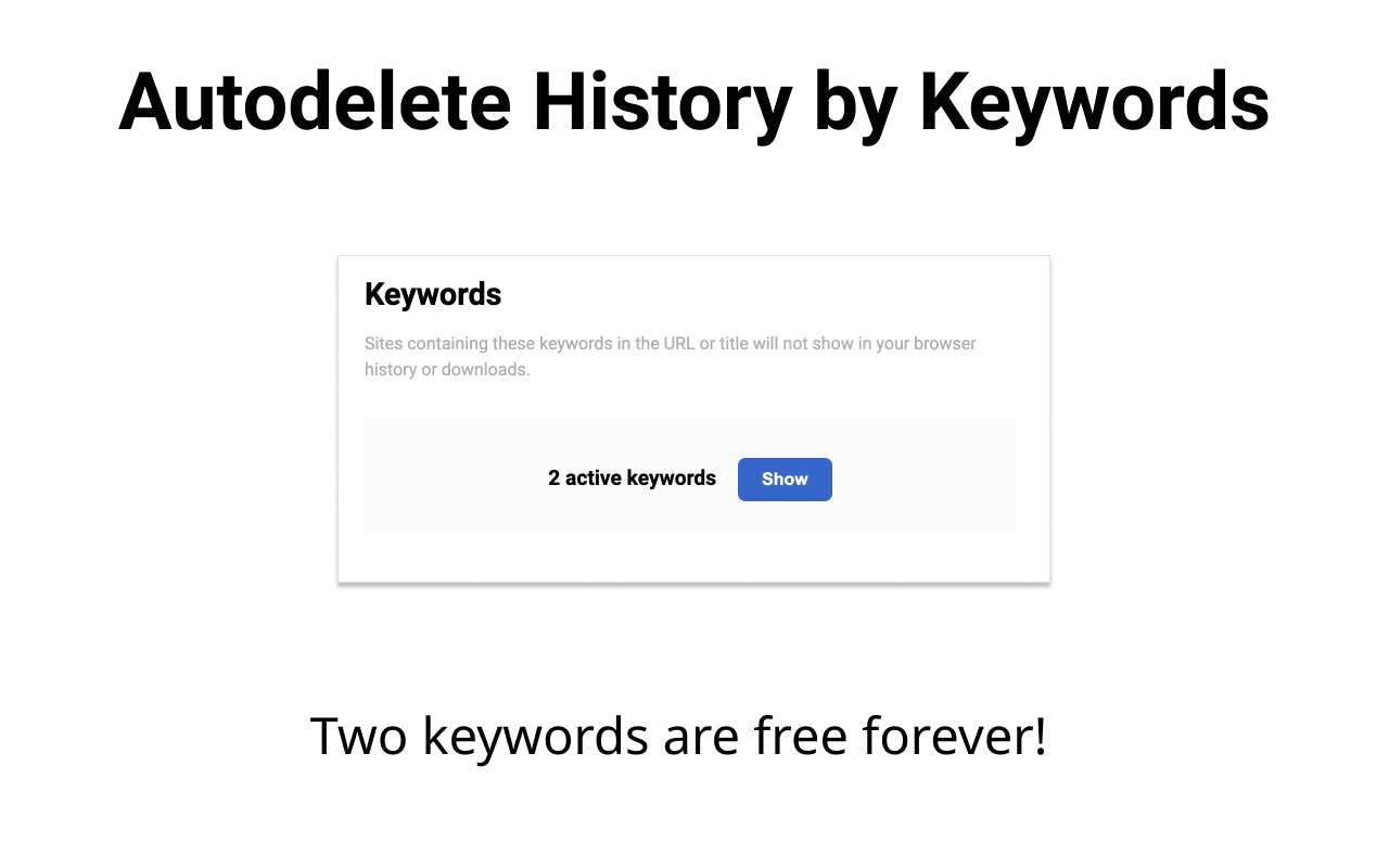Autodelete History by Keywords media 3