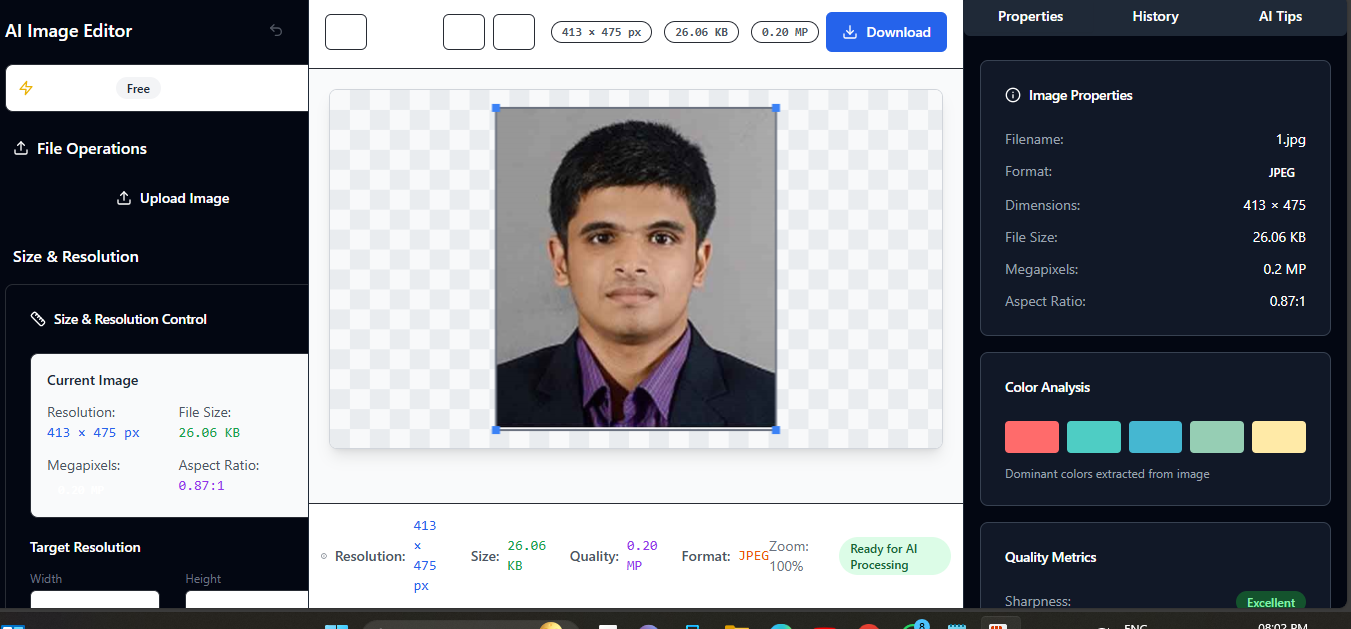 AI Image editor Application logo