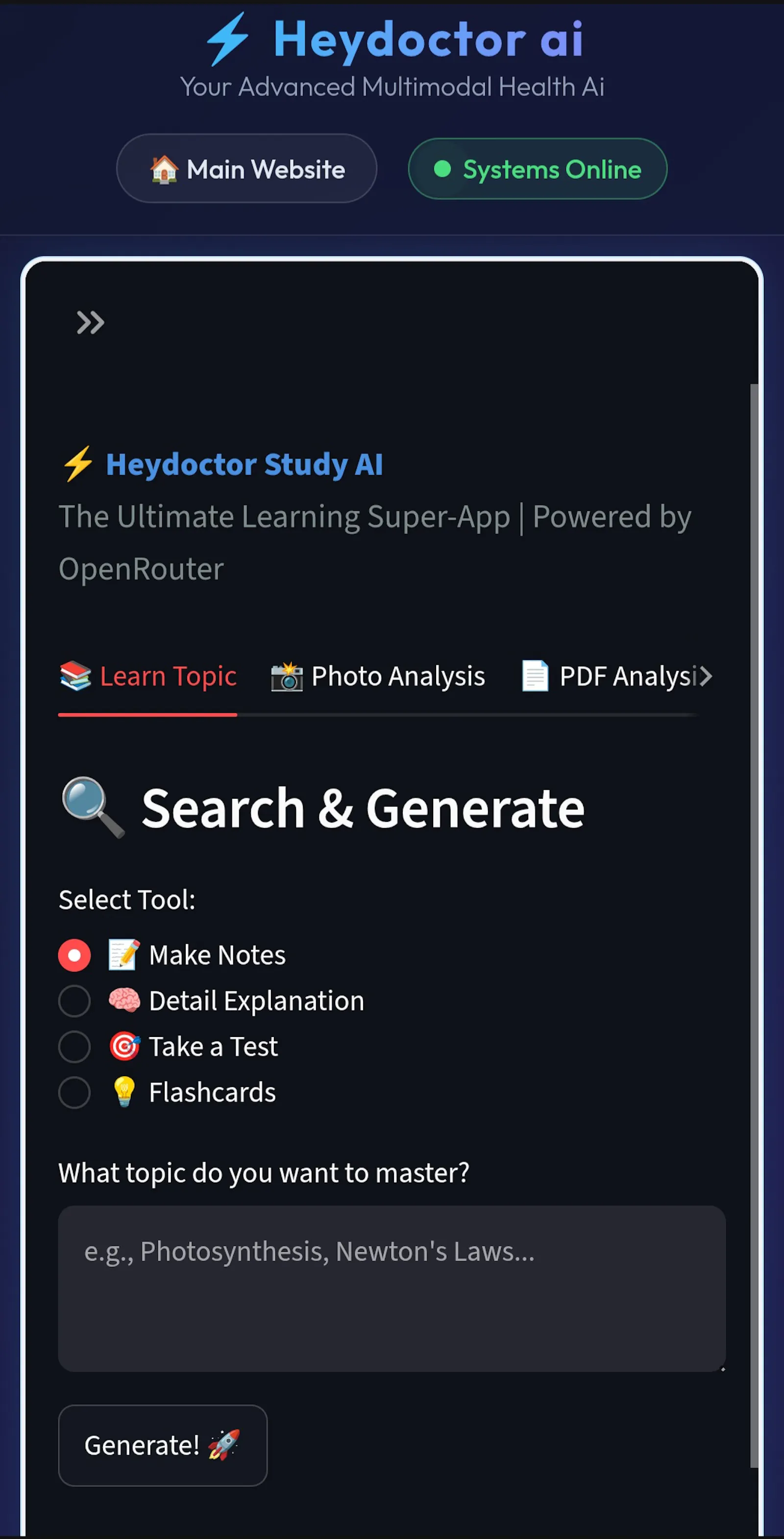 Heydoctor Study AI screenshot 1