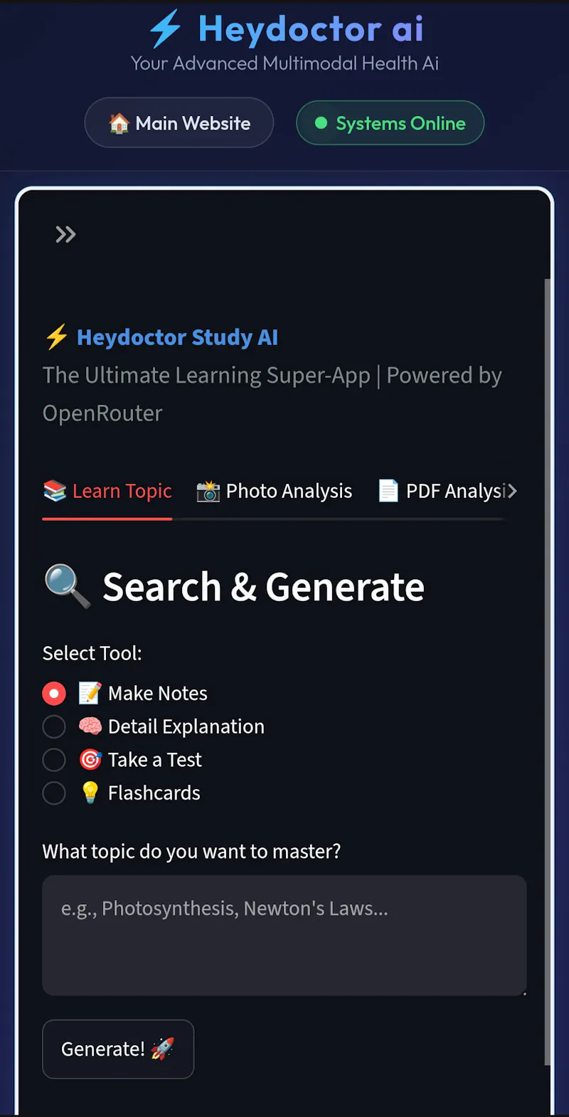 Heydoctor Study AI screenshot 1