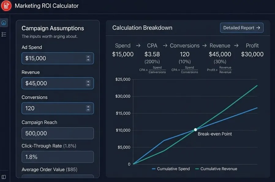Marketing ROI Calculator gallery image