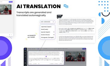 Traducción de videos impulsada por inteligencia artificial para creadores de contenido y especialistas en marketing.