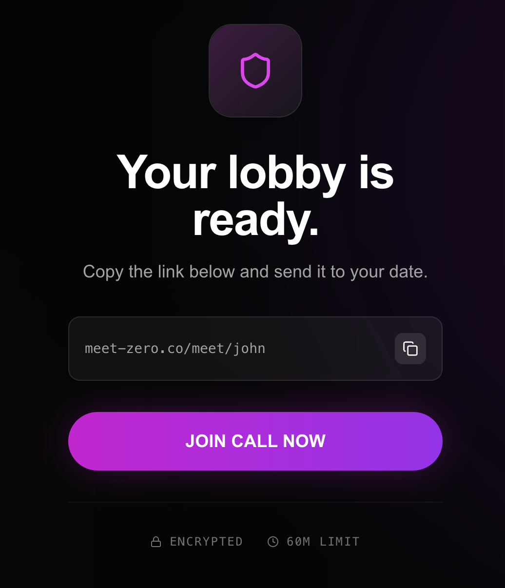 Meet Zero - Screenshot 2 showing product features and functionality