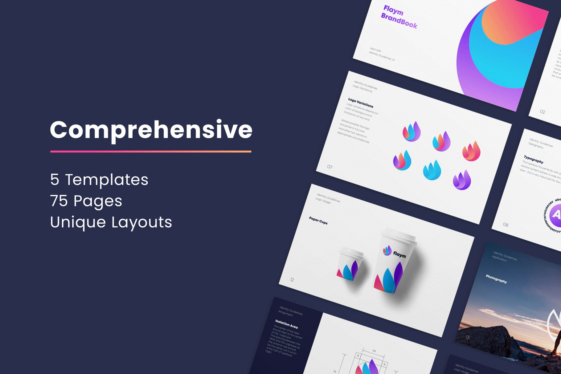 Flaym BrandBook Template gallery image