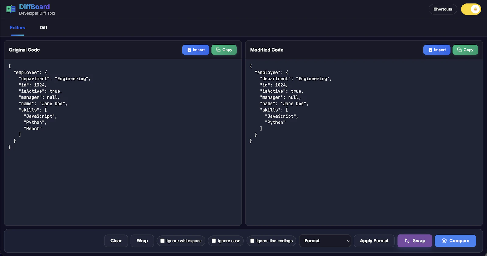 DiffBoard screenshot 4