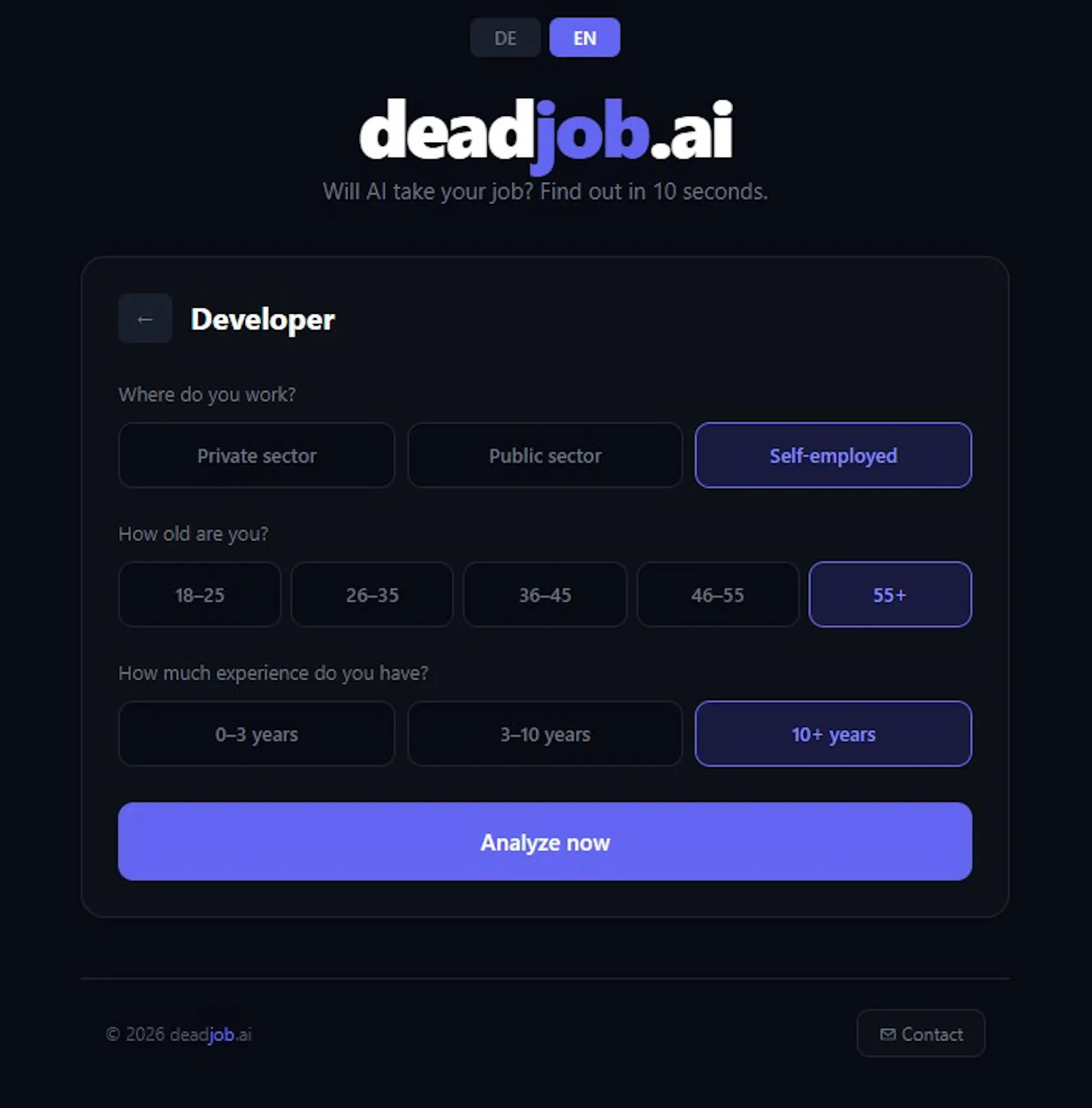 deadjob.ai screenshot 2