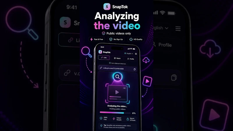 SnapTok screenshot 1 (video preview)