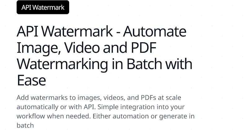 APIWatermark screenshot 1