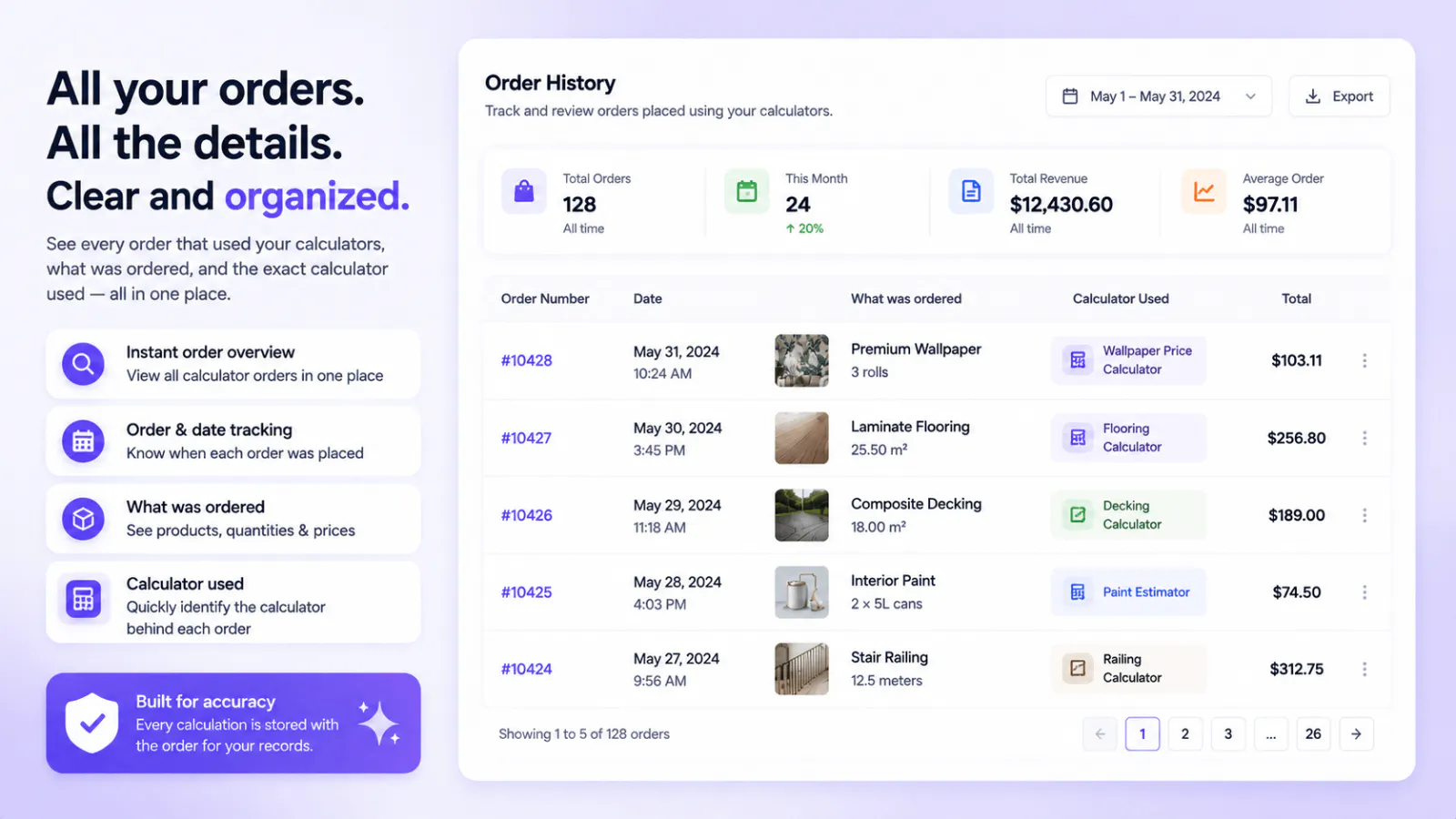 MI: Measure Price Calculator for Shopify gallery image