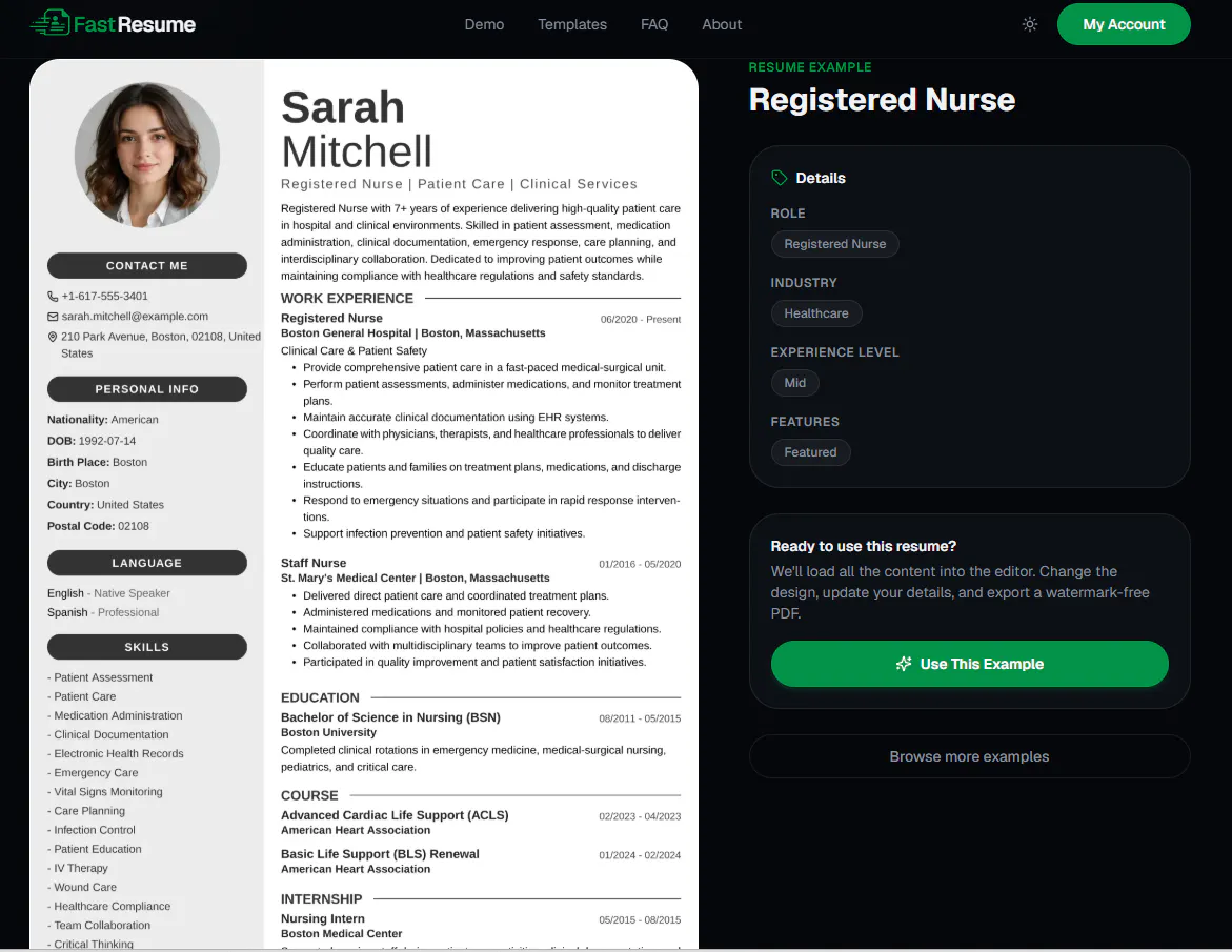 FastResume - Professional Resume Builder gallery image