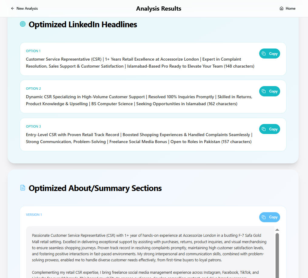 ATS Resume and LinkedIn Optimizer  gallery image