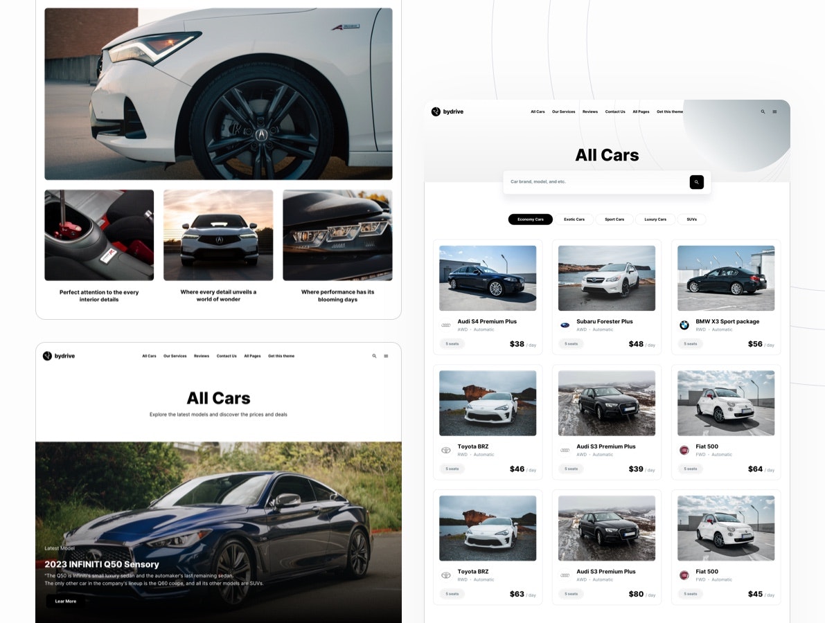ByDrive - Car Rentals Framer Template media 2