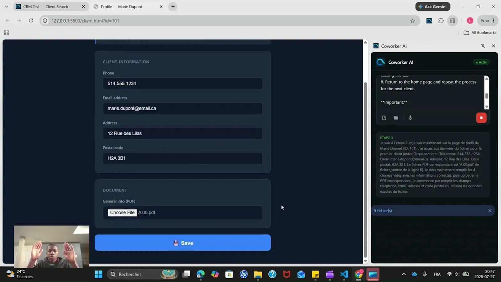 Coworker Ai screenshot 1 (video preview)