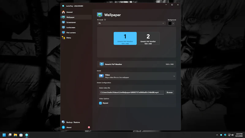 LumoTray screenshot 2