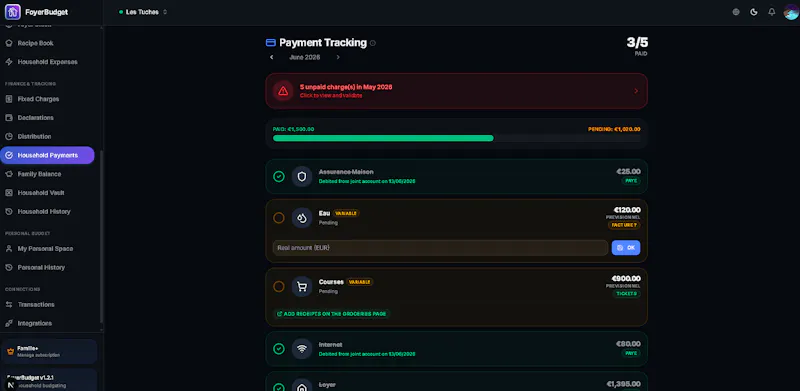 FoyerBudget screenshot 3