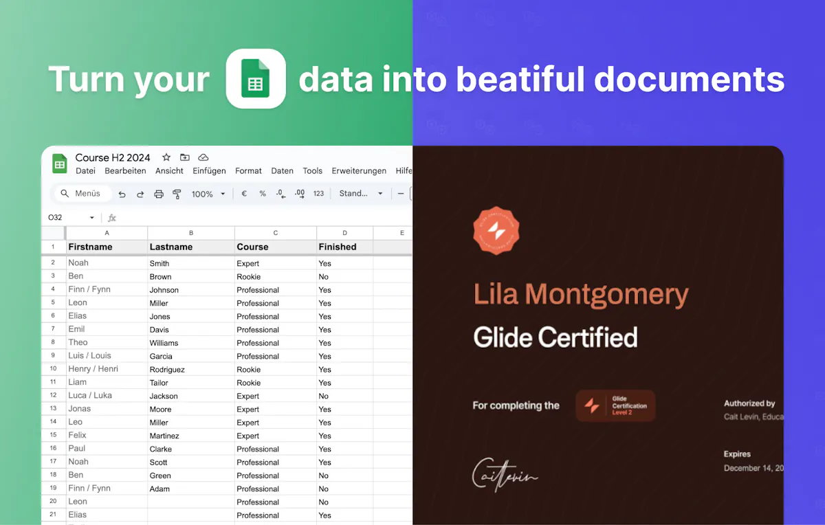 DocsAutomator for Google Sheets