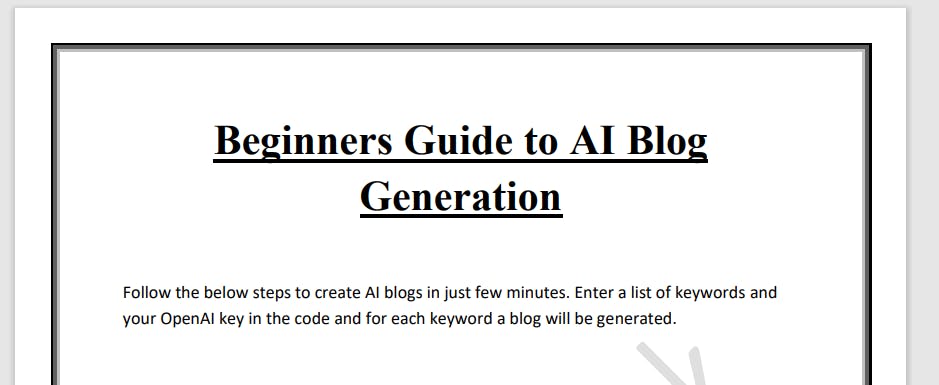 Guide to create AI Blog posts media 1