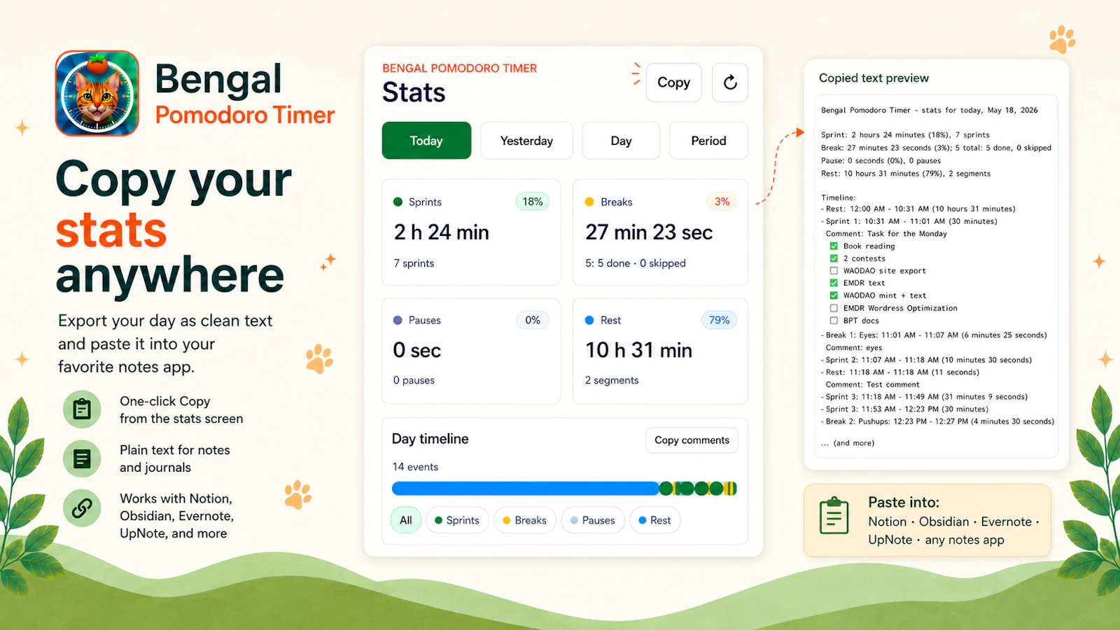 Bengal Pomodoro Timer: Focus & Fitness screenshot 7