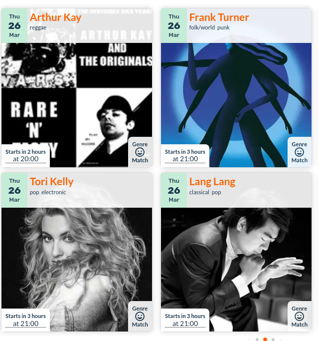 Virtual concerts listings on GigsGuide gallery image