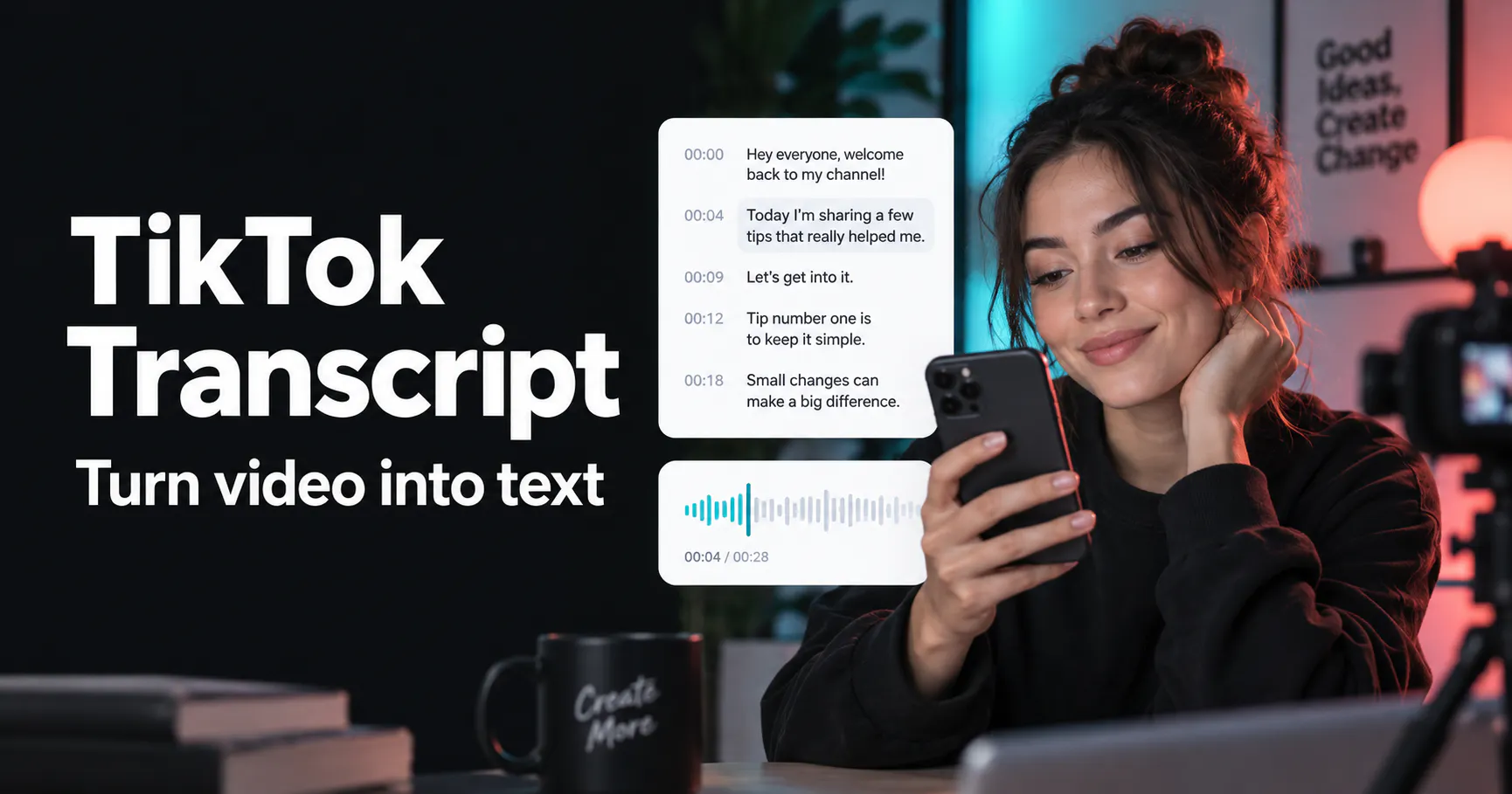 Tiktok Transcript Generator gallery image