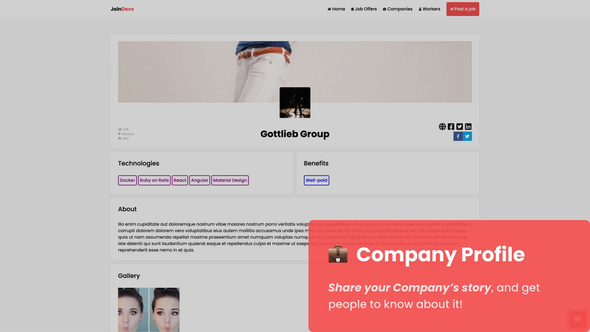 JoinDevs gallery image