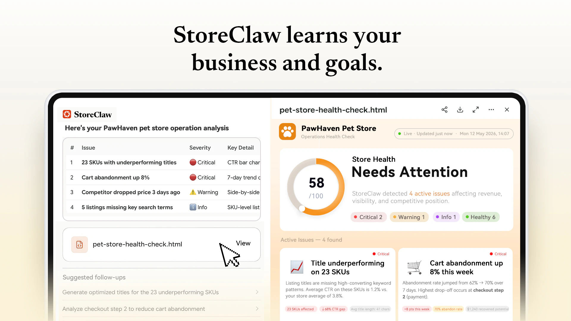 StoreClaw screenshot 3