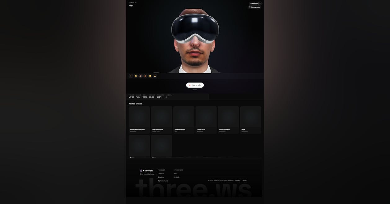 three.ws gallery image