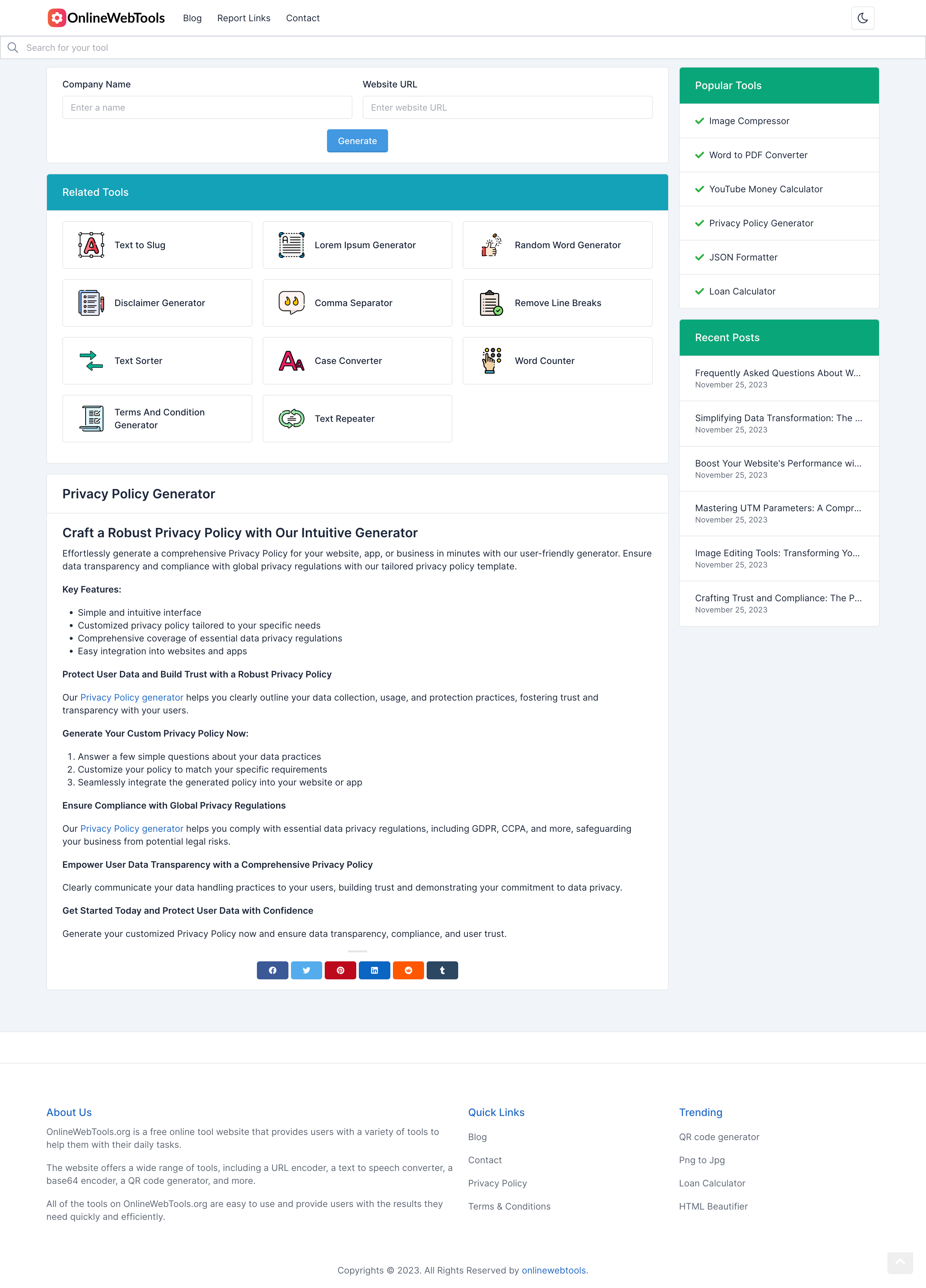 En lignewebtools media 5
