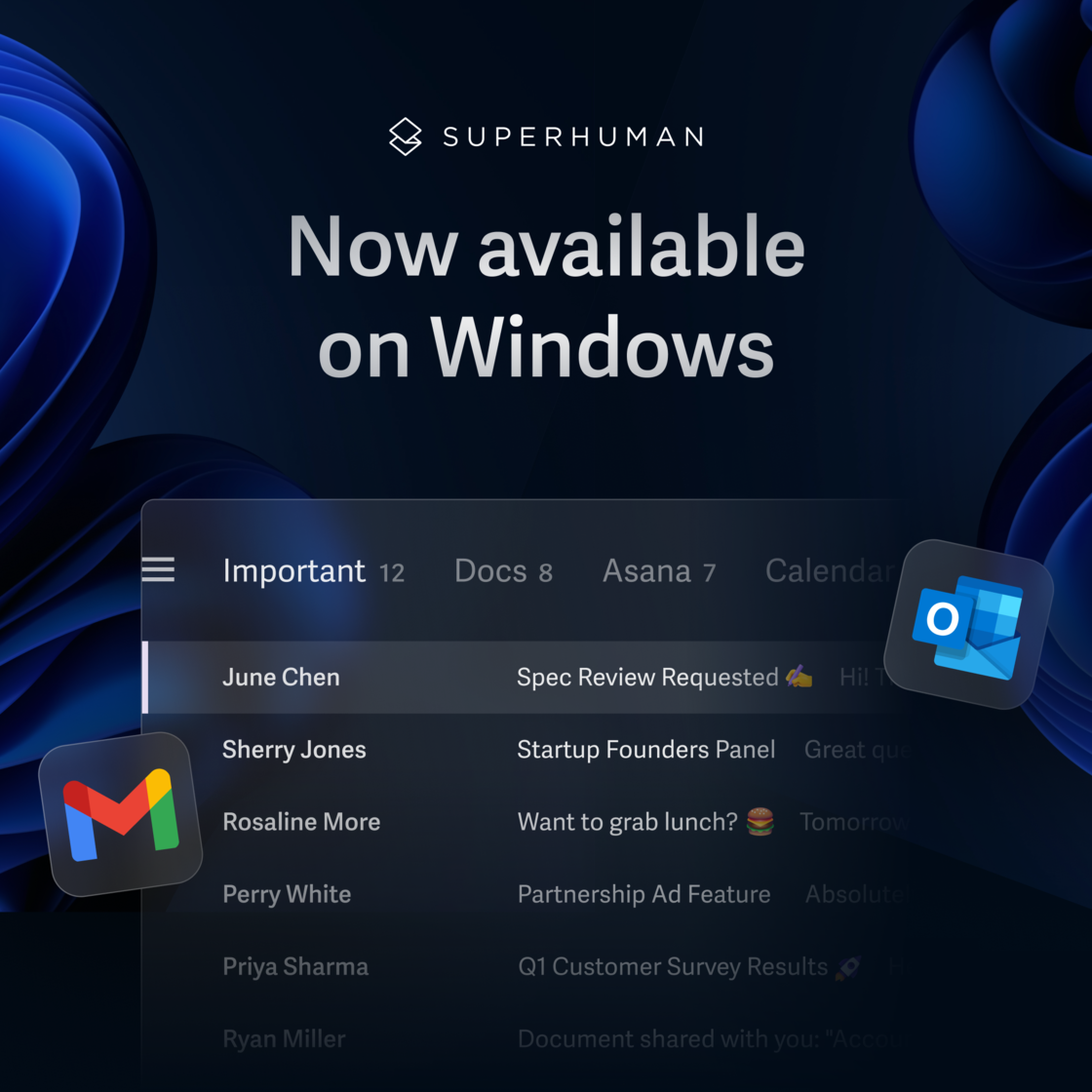 Windows için insanüstü - Gelen kutunuzdan eskisinden daha hızlı uç medya 1
