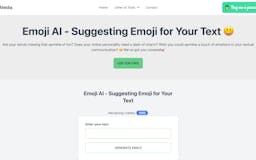 Emoji AI - Suggesting Emoji for Text media 2