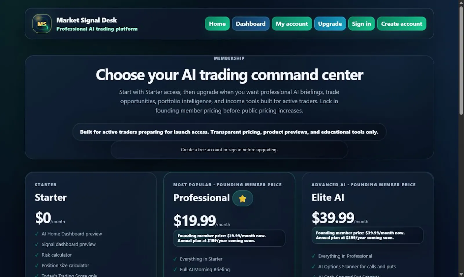 Market Signal Desk screenshot 4