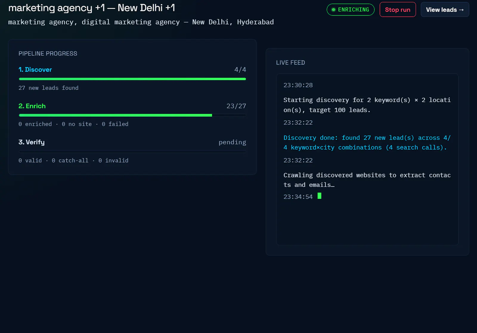 Enrichly AI-Powered B2B Lead Enrichment screenshot 3