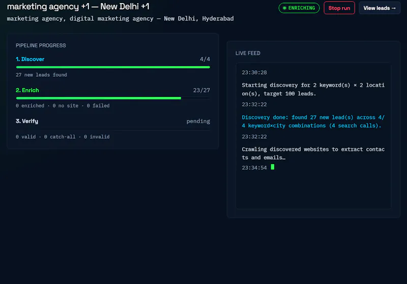 Enrichly AI-Powered B2B Lead Enrichment screenshot 3