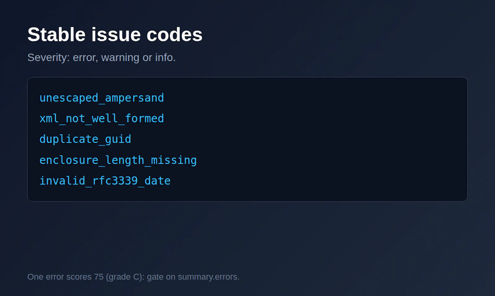 RSS/Atom Feed Validator API screenshot 3