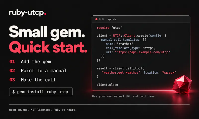 Ruby UTCP screenshot 4